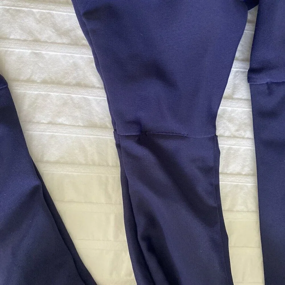 Zaful Navy Blue 2 Piece Keyhole Front Bikini Set Women's Size‎ 8/L Cut Out NWOT